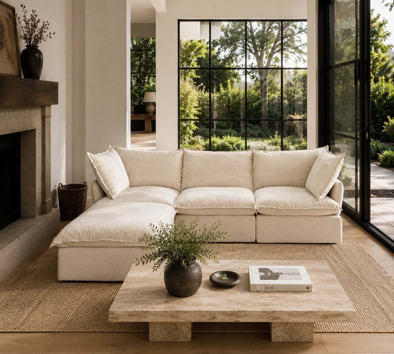 Mirewood modular sofa in a bright living room