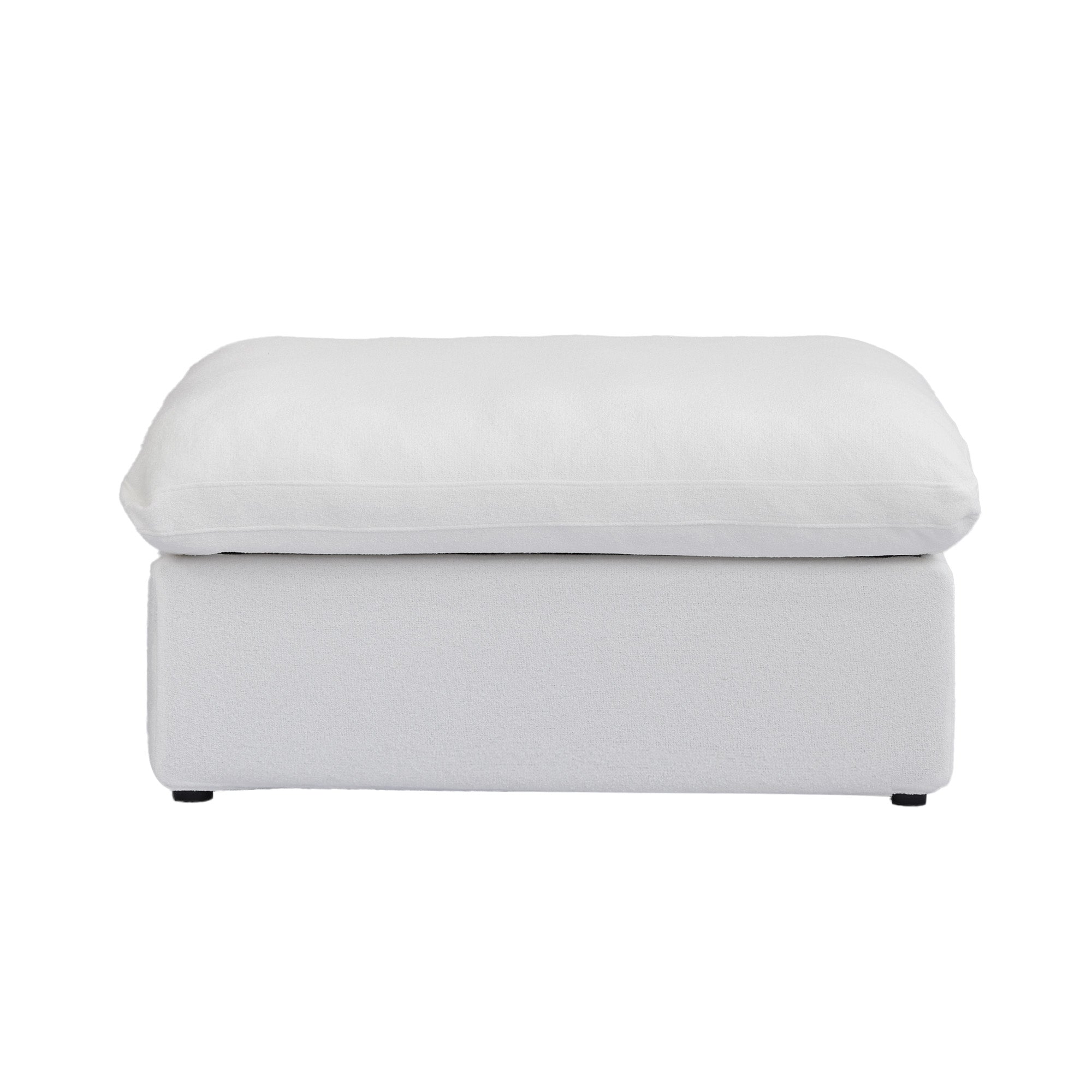 Valen Ottoman Cover - White