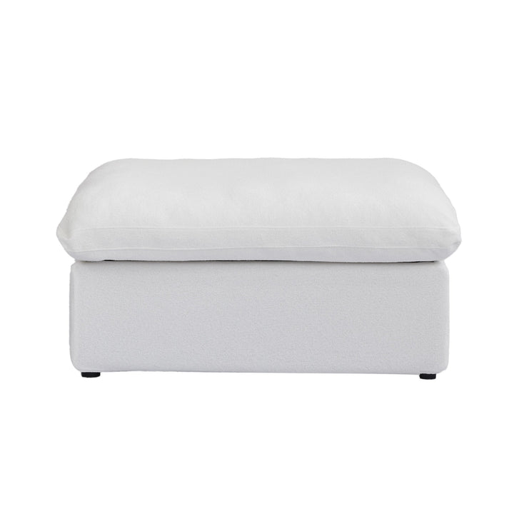 Valen Ottoman Cover - White