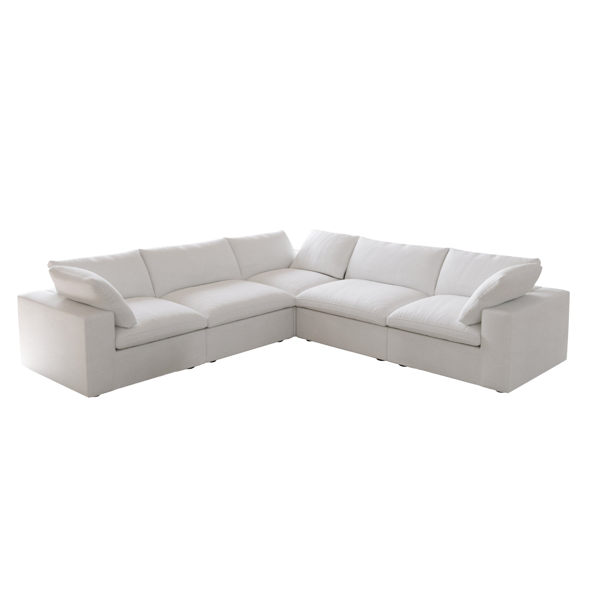 Valen Modular Washable 5 Seater Corner Sectional - Mirewood modular sofa