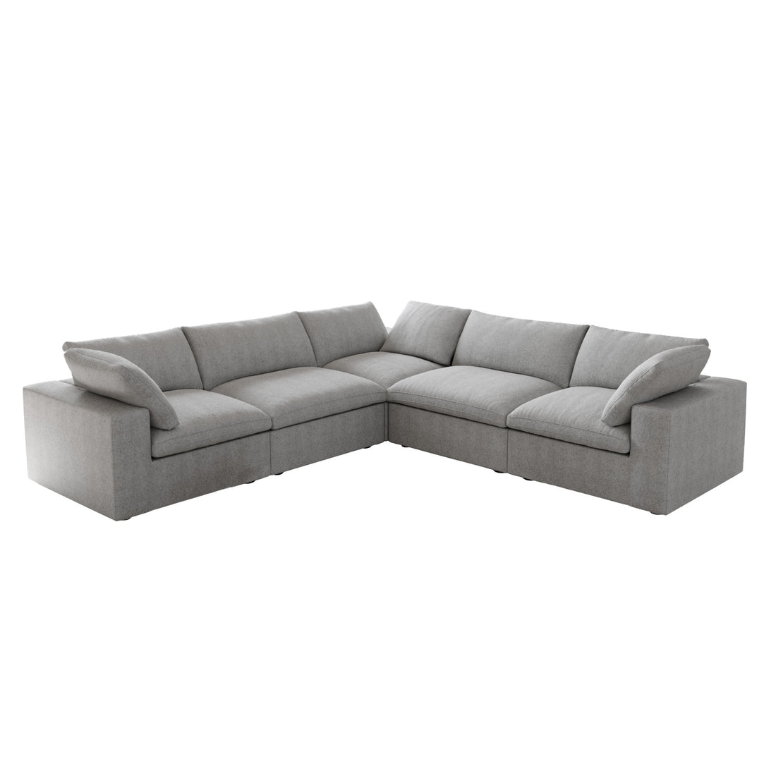 Valen Modular Washable 5 Seater Corner Sectional - Mirewood modular sofa