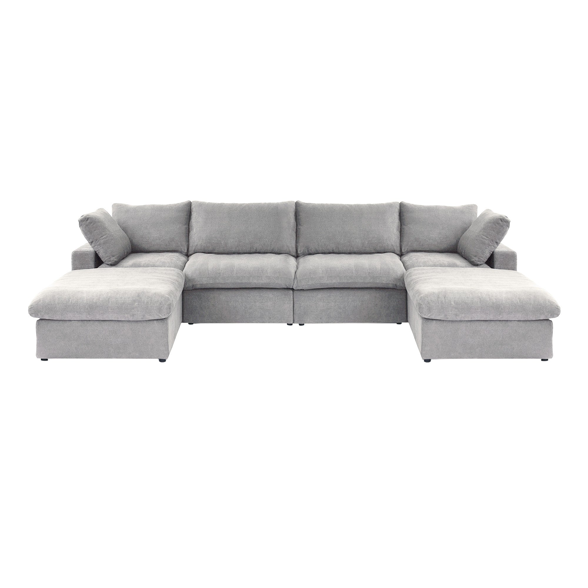 Valen Modular Washable 4 Seater U-Sectional - Mirewood modular sofa