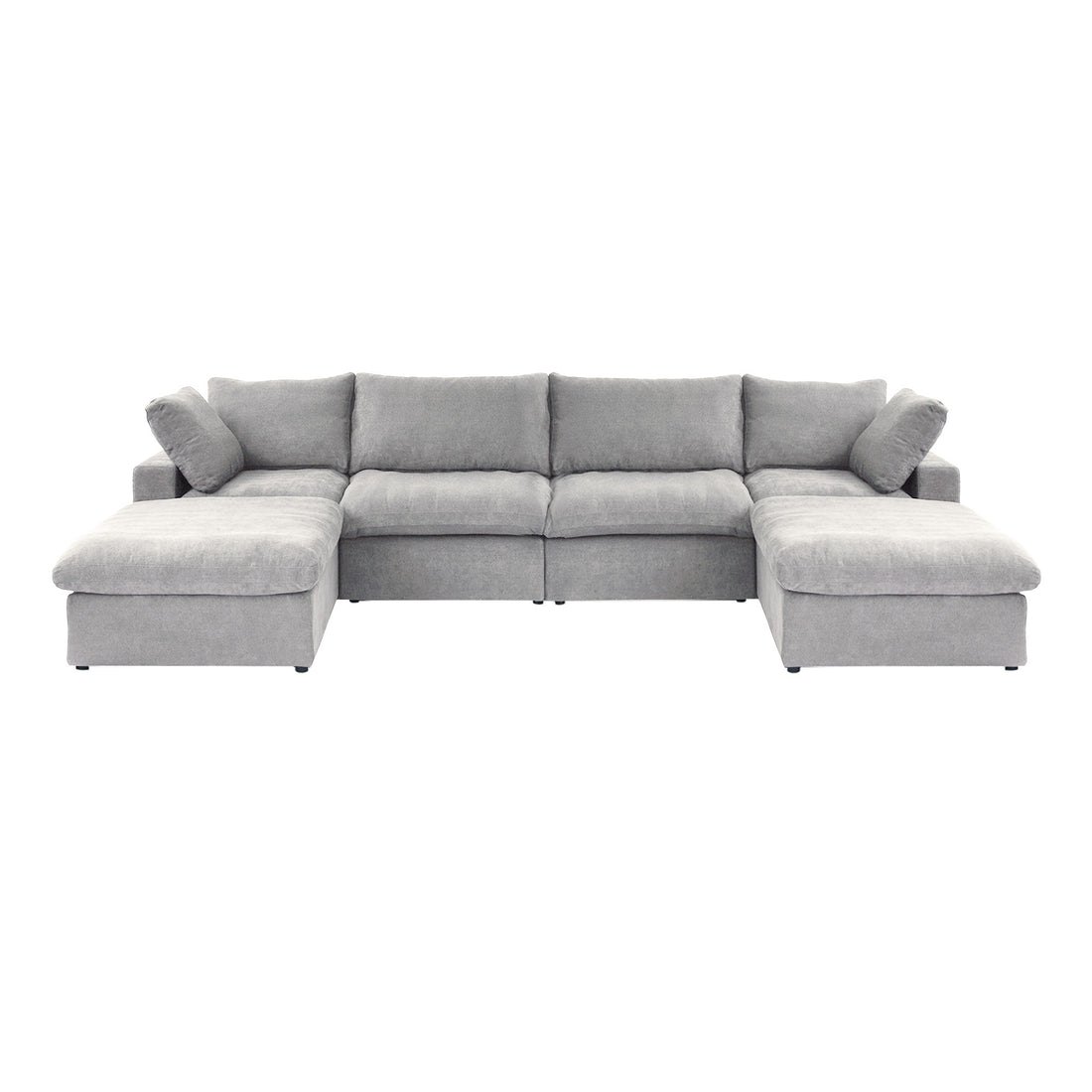 Valen Modular Washable 4 Seater U-Sectional - Mirewood modular sofa
