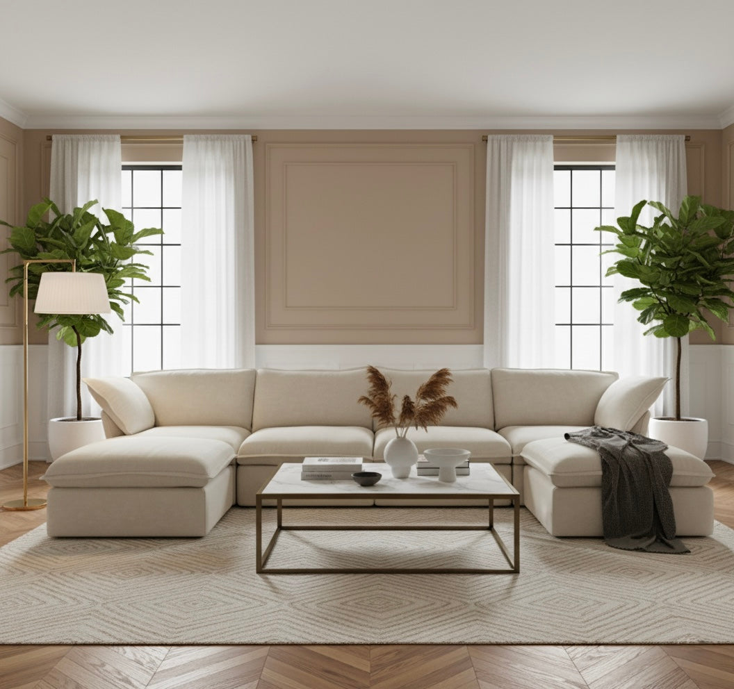 Halo Modular Washable 4 Seater U-Sectional