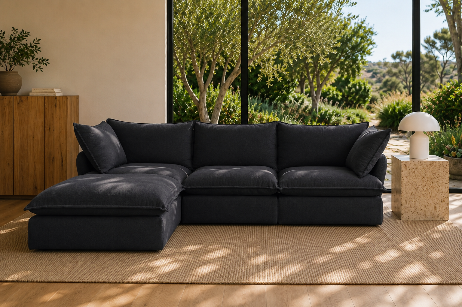 Mirewood Halo 3-Seater Sectional Cloud Sofa - washable modular cloud sofa