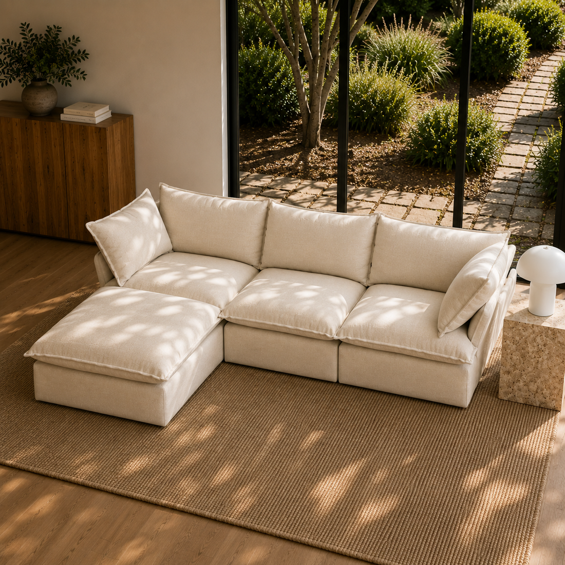 Mirewood Halo 3-Seater Sectional Cloud Sofa | Modular & Washable