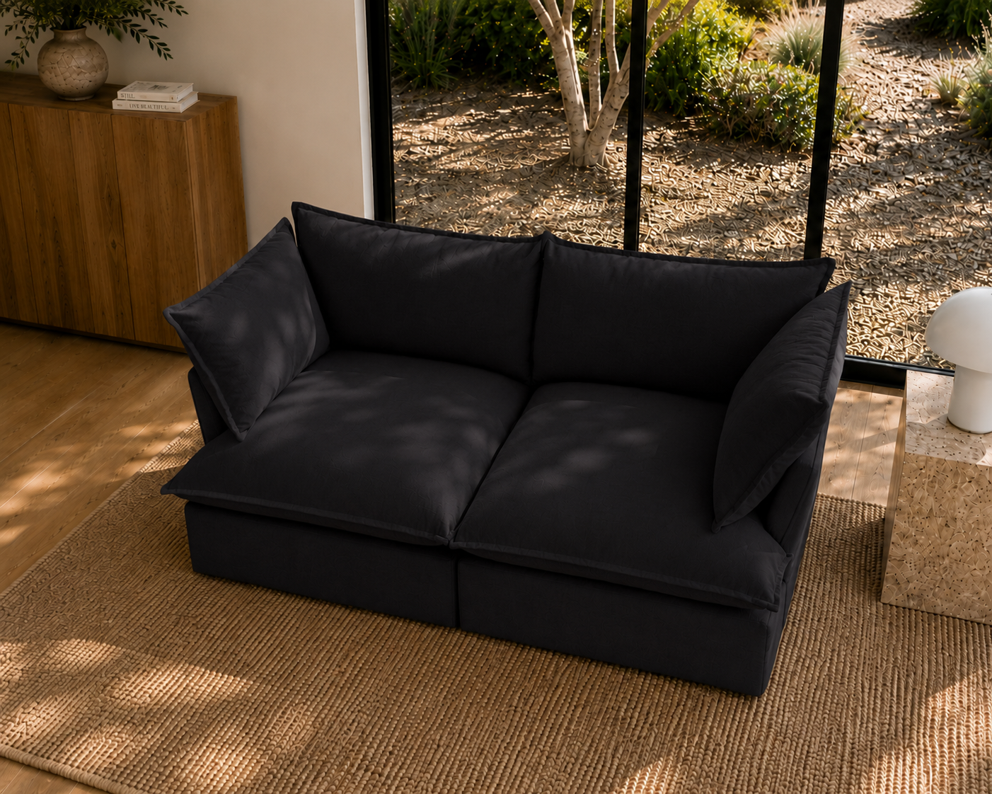 Mirewood Halo 2-Seater Machine-Washable Modular Cloud Sofa