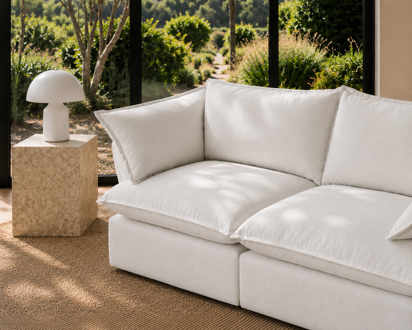 Mirewood Halo 2-Seater Machine-Washable Modular Cloud Sofa