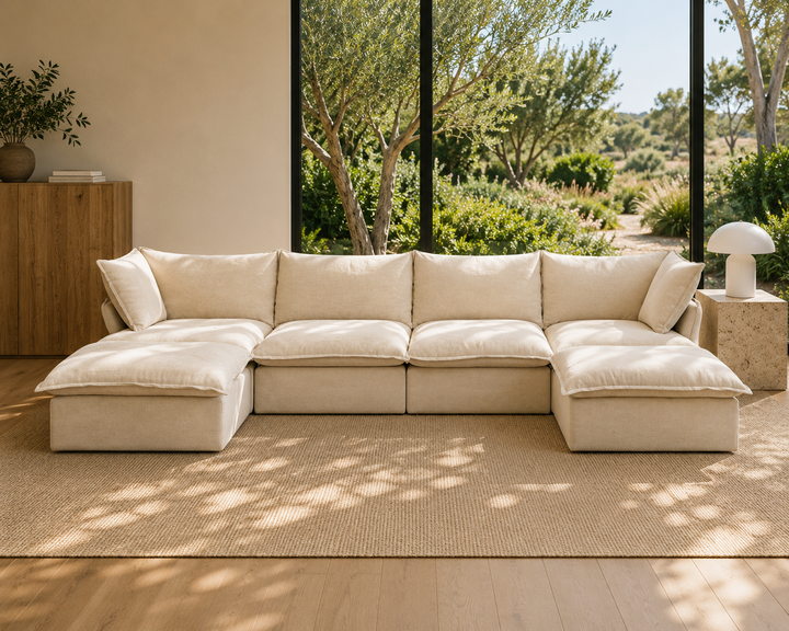 Mirewood Halo 4-Seater U-Sectional Cloud Sofa