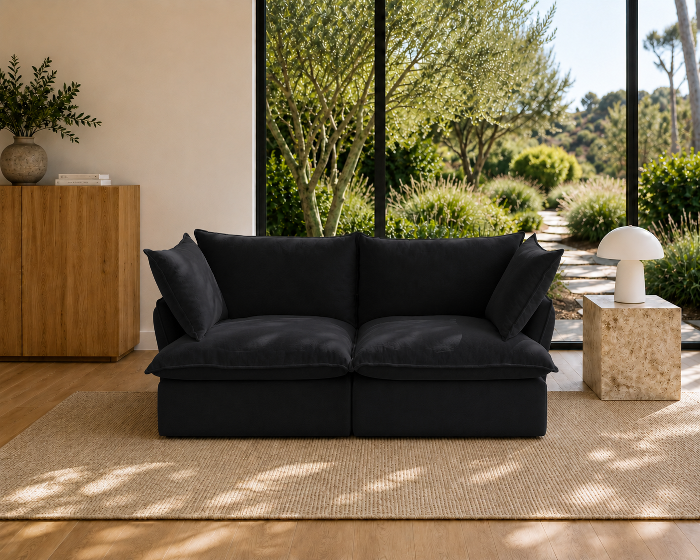Mirewood Halo 2-Seater Modular Cloud Sofa - washable modular cloud sofa
