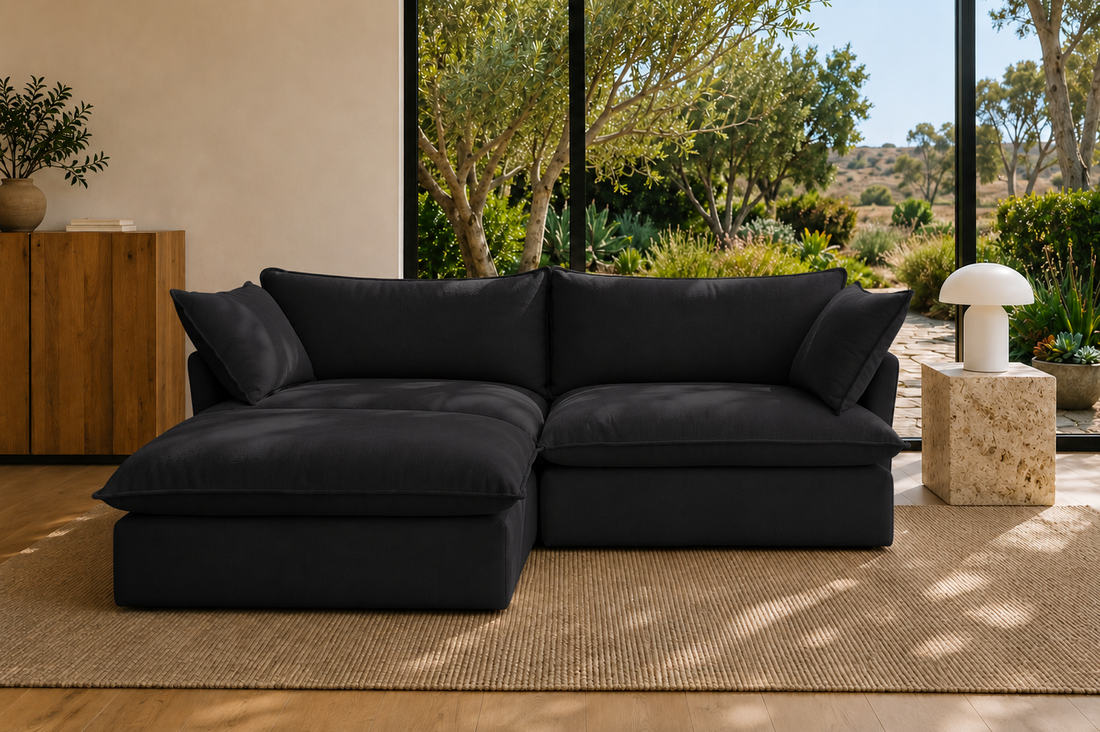 Mirewood Halo 2-Seater Sectional Cloud Sofa - washable modular cloud sofa
