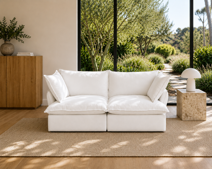 Mirewood Halo 2-Seater Modular Cloud Sofa - washable modular cloud sofa
