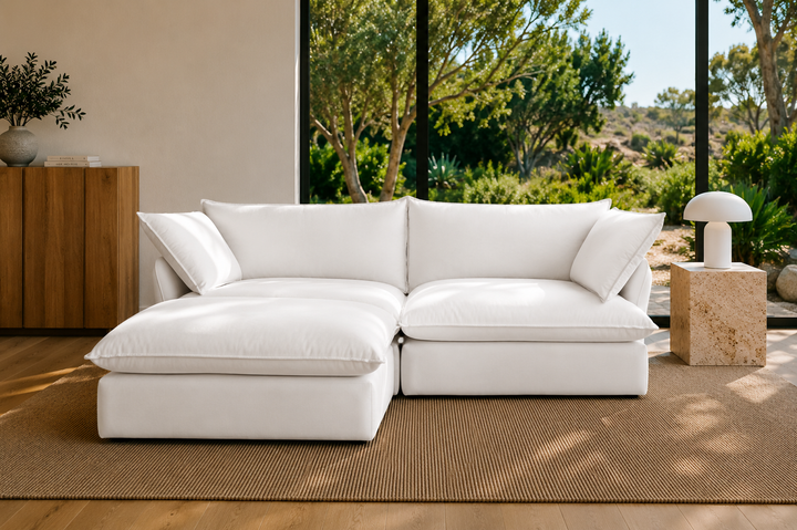 Mirewood Halo 2-Seater Sectional Cloud Sofa - washable modular cloud sofa