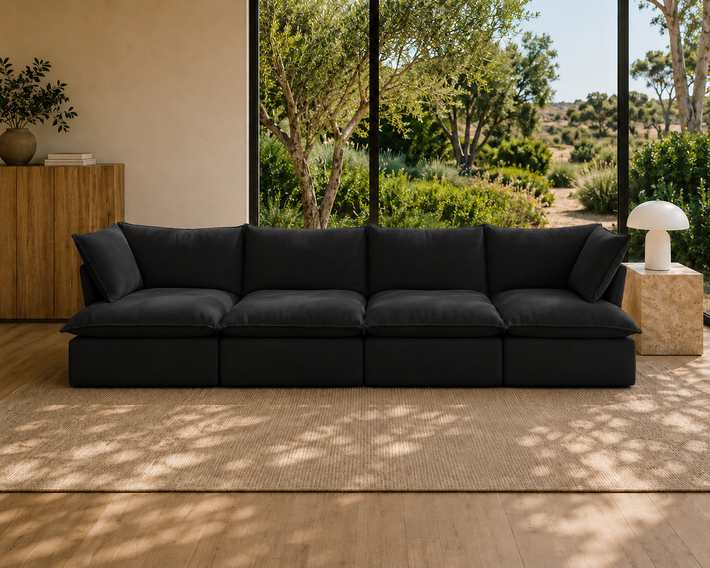 Mirewood Halo 4-Seater Modular Cloud Sofa - washable modular cloud sofa