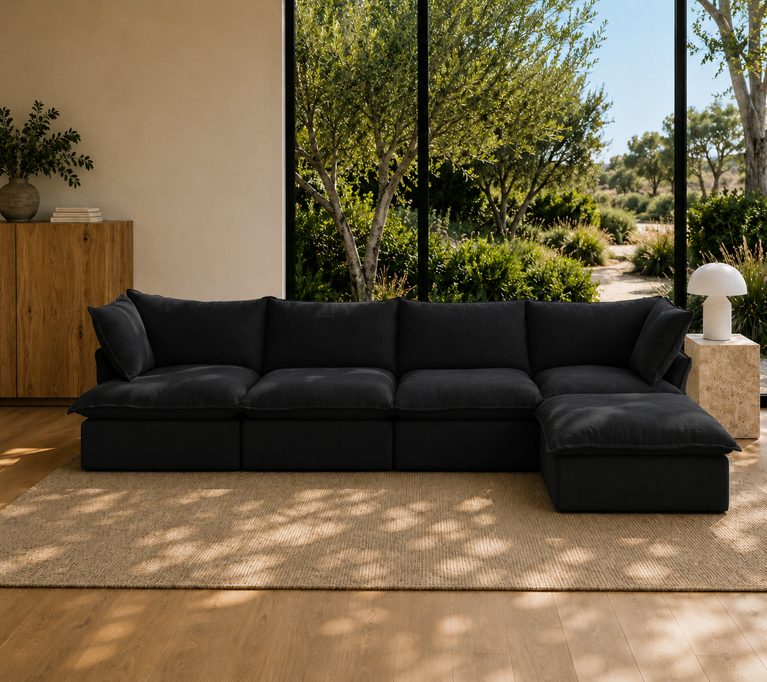 Mirewood Halo 4-Seater Sectional Cloud Sofa - washable modular cloud sofa