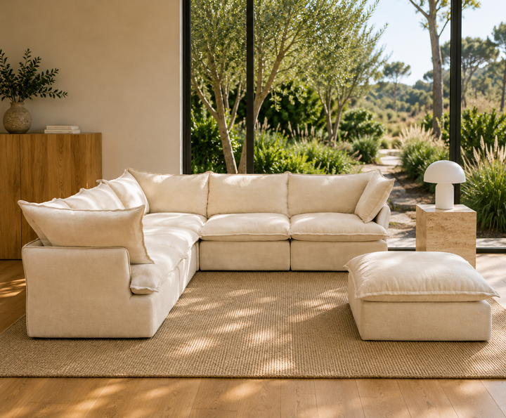 Mirewood Halo 5-Piece Corner Sectional with Ottoman