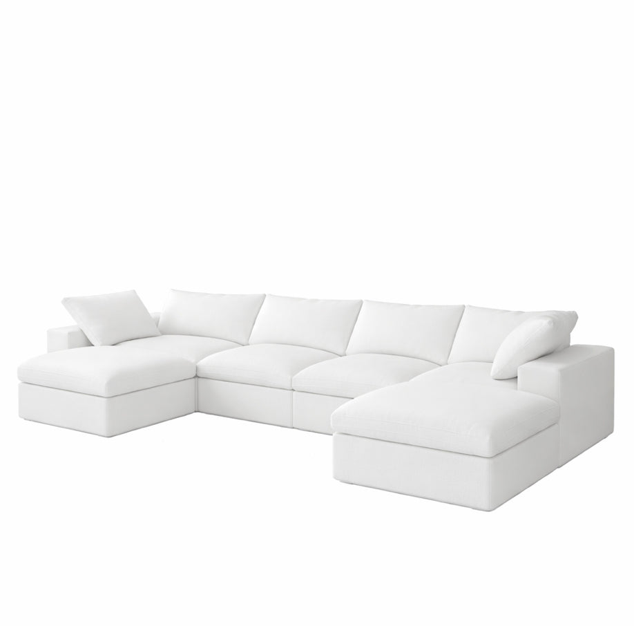 Valen Modular Washable 4 Seater U-Sectional - Mirewood modular sofa