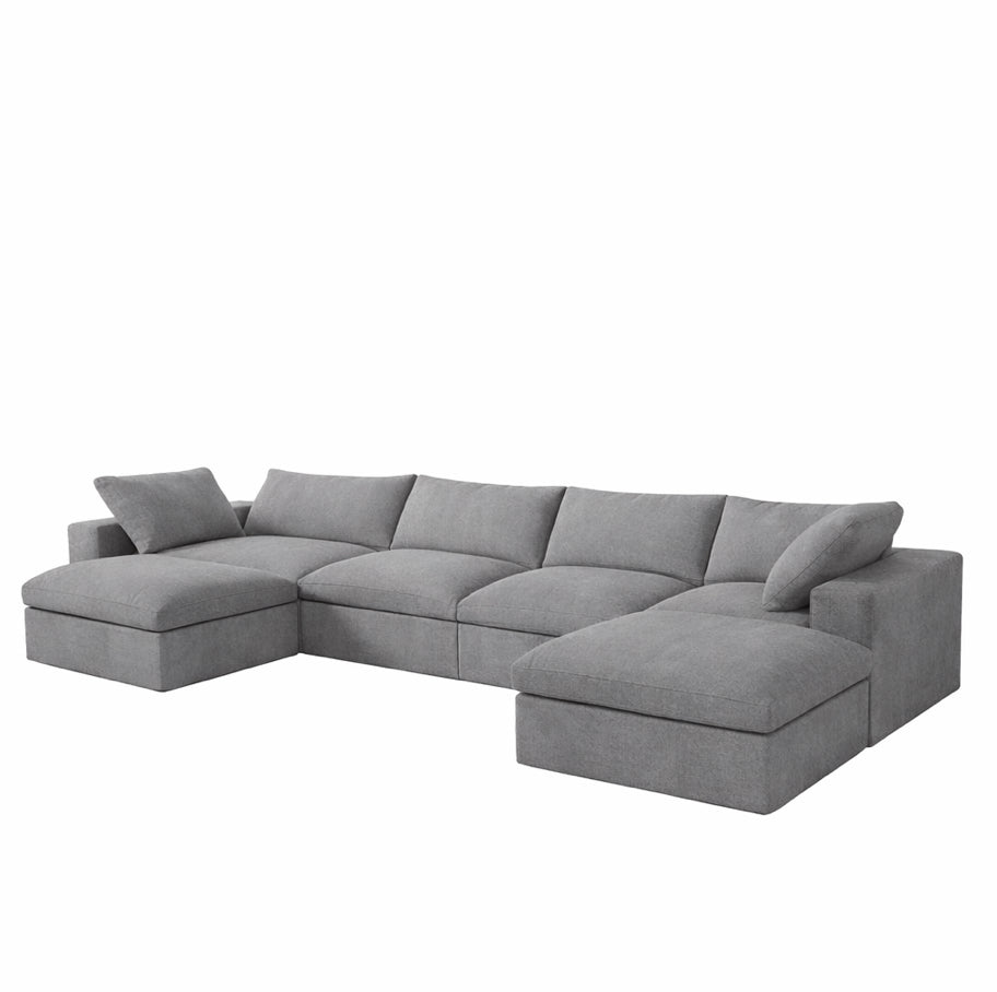 Valen Modular Washable 4 Seater U-Sectional - Mirewood modular sofa