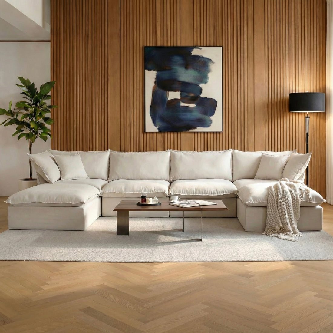 Halo Modular Washable 4 Seater U-Sectional