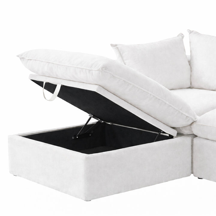 Halo Modular Washable Storage Ottoman - Mirewood modular sofa