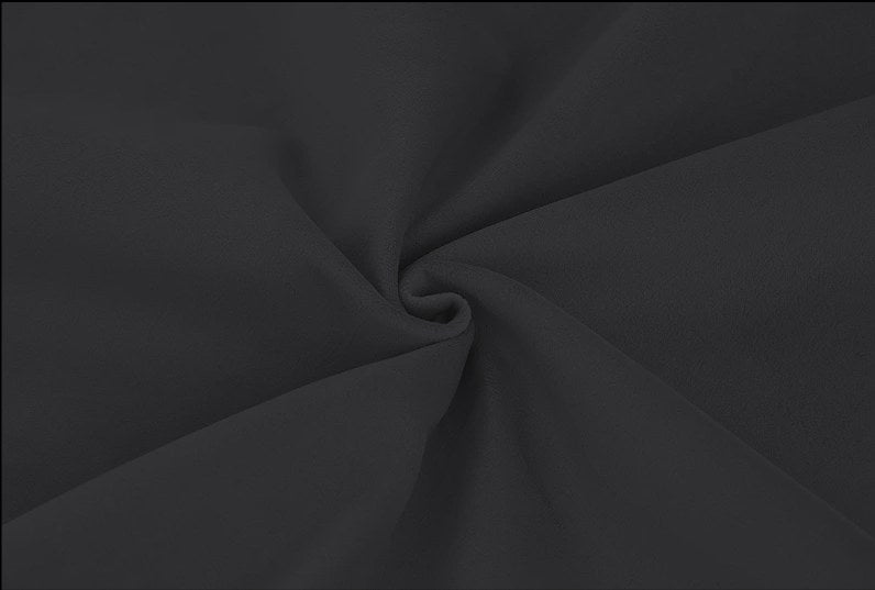 Black velvet slipcover fabric swatch