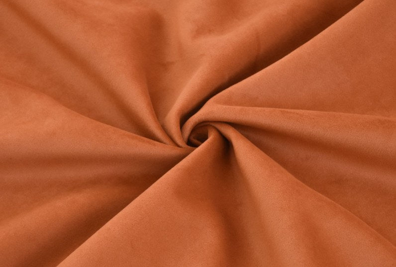 Crimson velvet slipcover fabric swatch