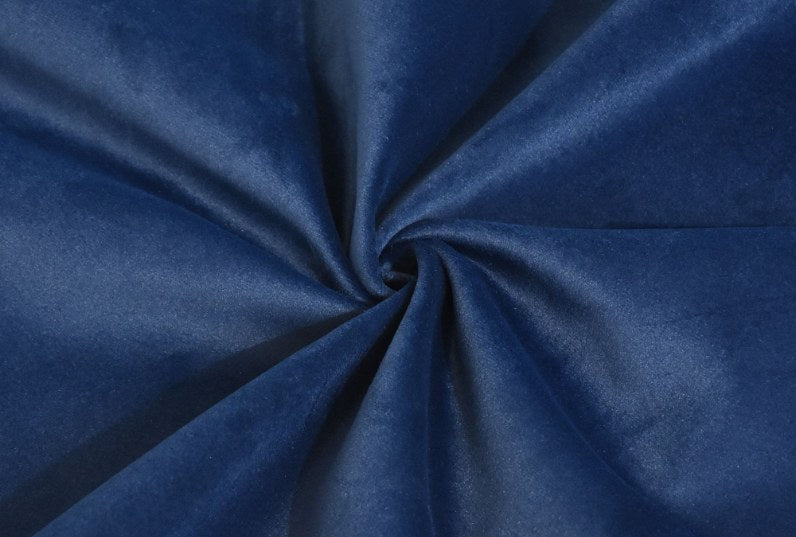 Navy Blue velvet slipcover fabric swatch