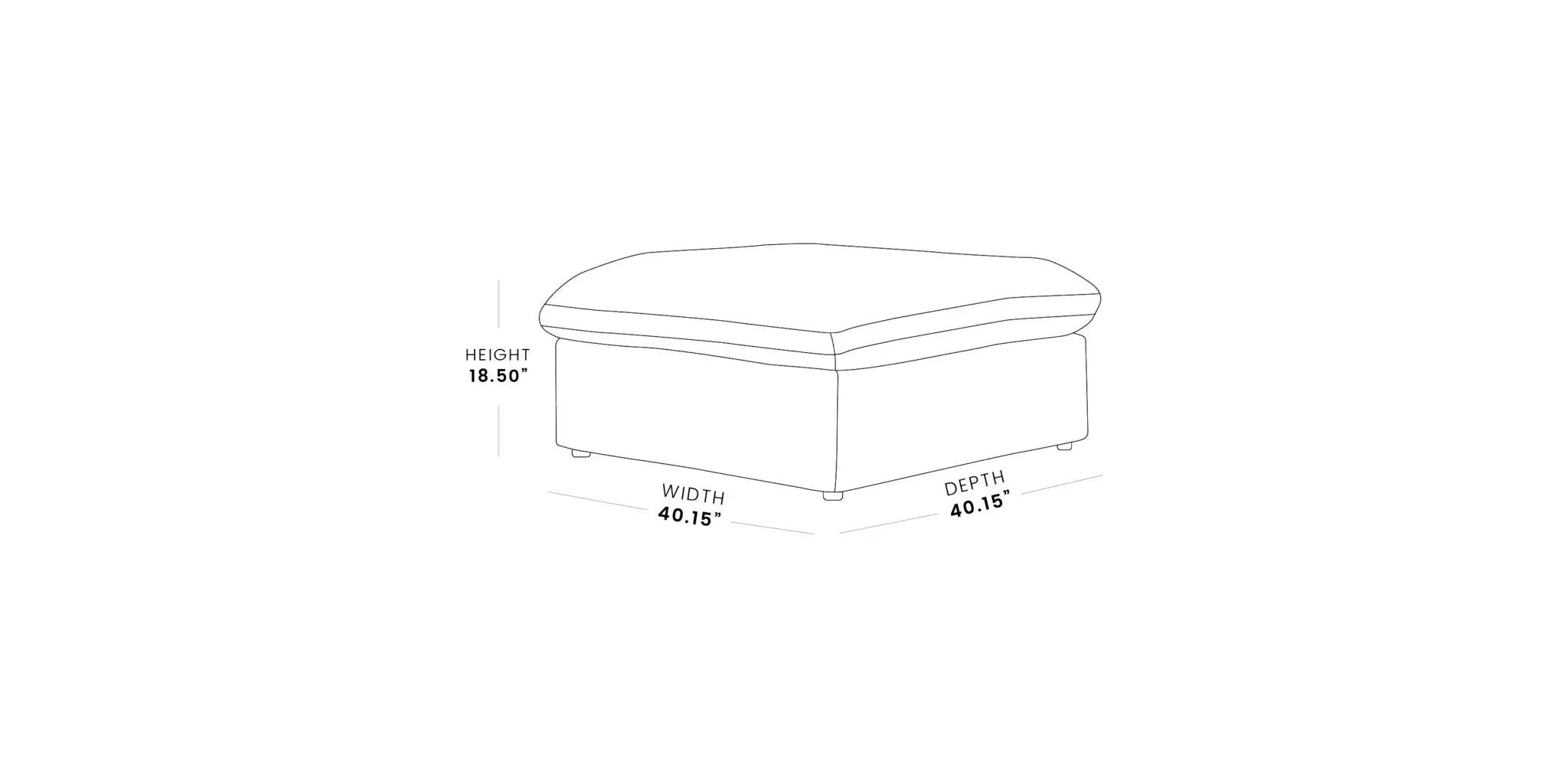 Valen Modular Washable Ottoman (111)
