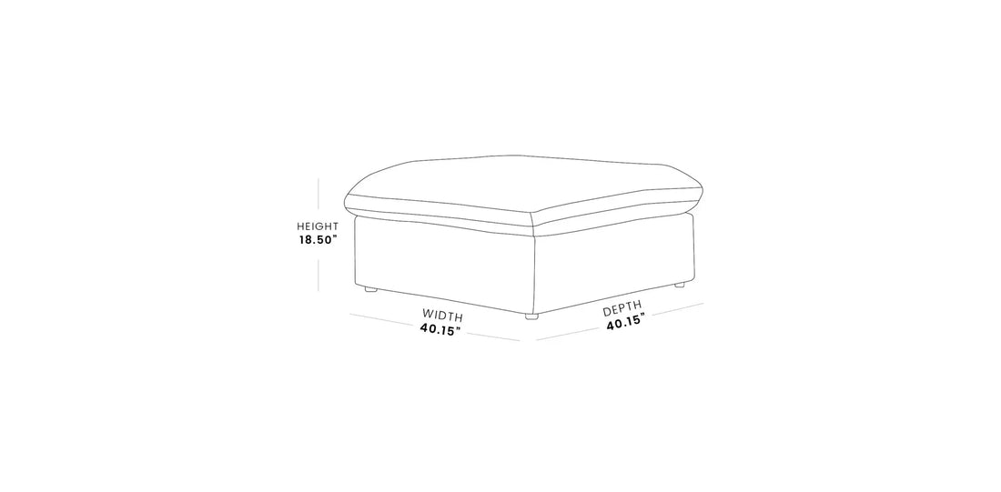 Valen Modular Washable Storage Ottoman