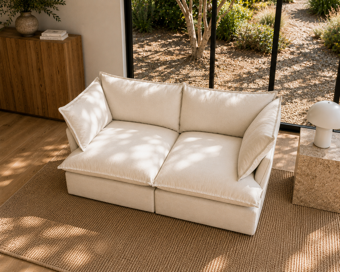 Mirewood Halo 2-Seater Machine-Washable Modular Cloud Sofa