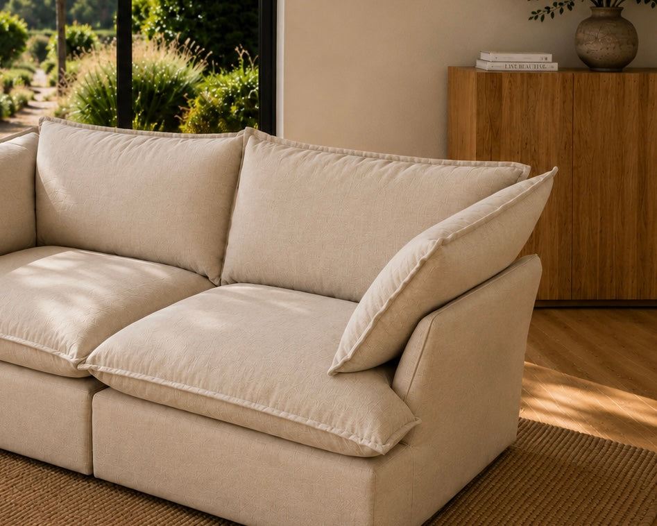 Mirewood Halo 2-Seater Machine-Washable Modular Cloud Sofa