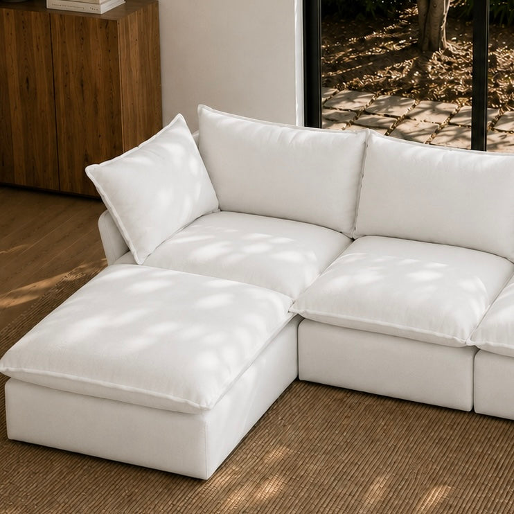 Mirewood Halo 3-Seat L-Shape Machine-Washable Sectional Sofa