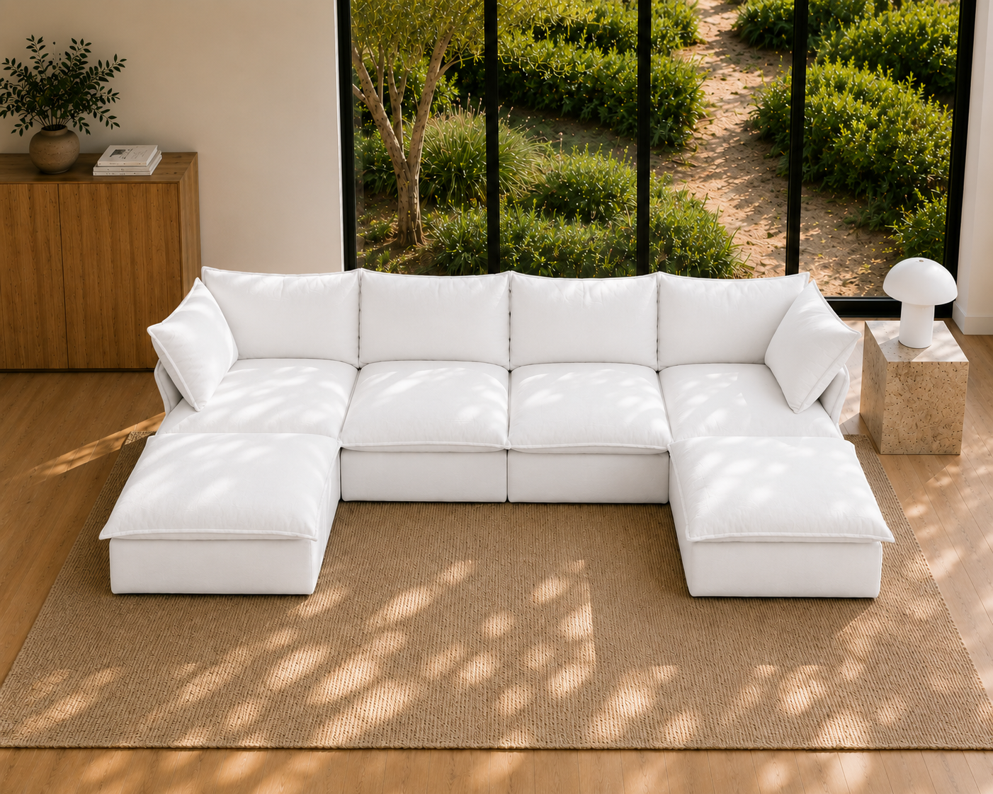 Mirewood Halo 4-Seater U-Sectional Cloud Sofa