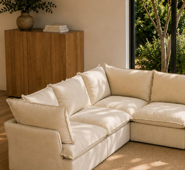 Mirewood Halo 5-Seater Corner Sectional Cloud Sofa