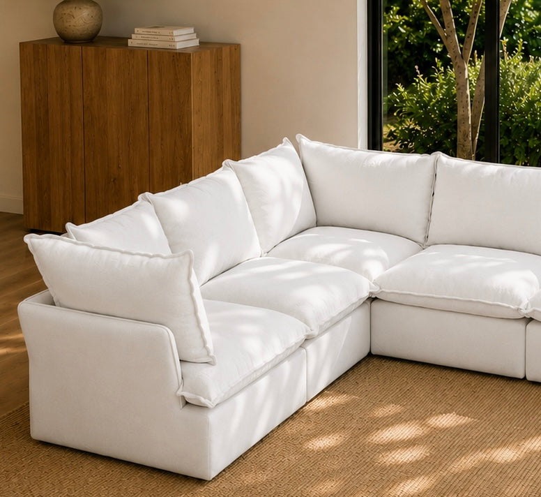 Mirewood Halo 5-Seat Corner Machine-Washable Sectional Sofa