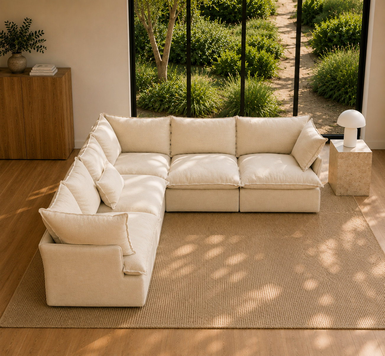 Mirewood Halo 5-Seater Corner Sectional Cloud Sofa