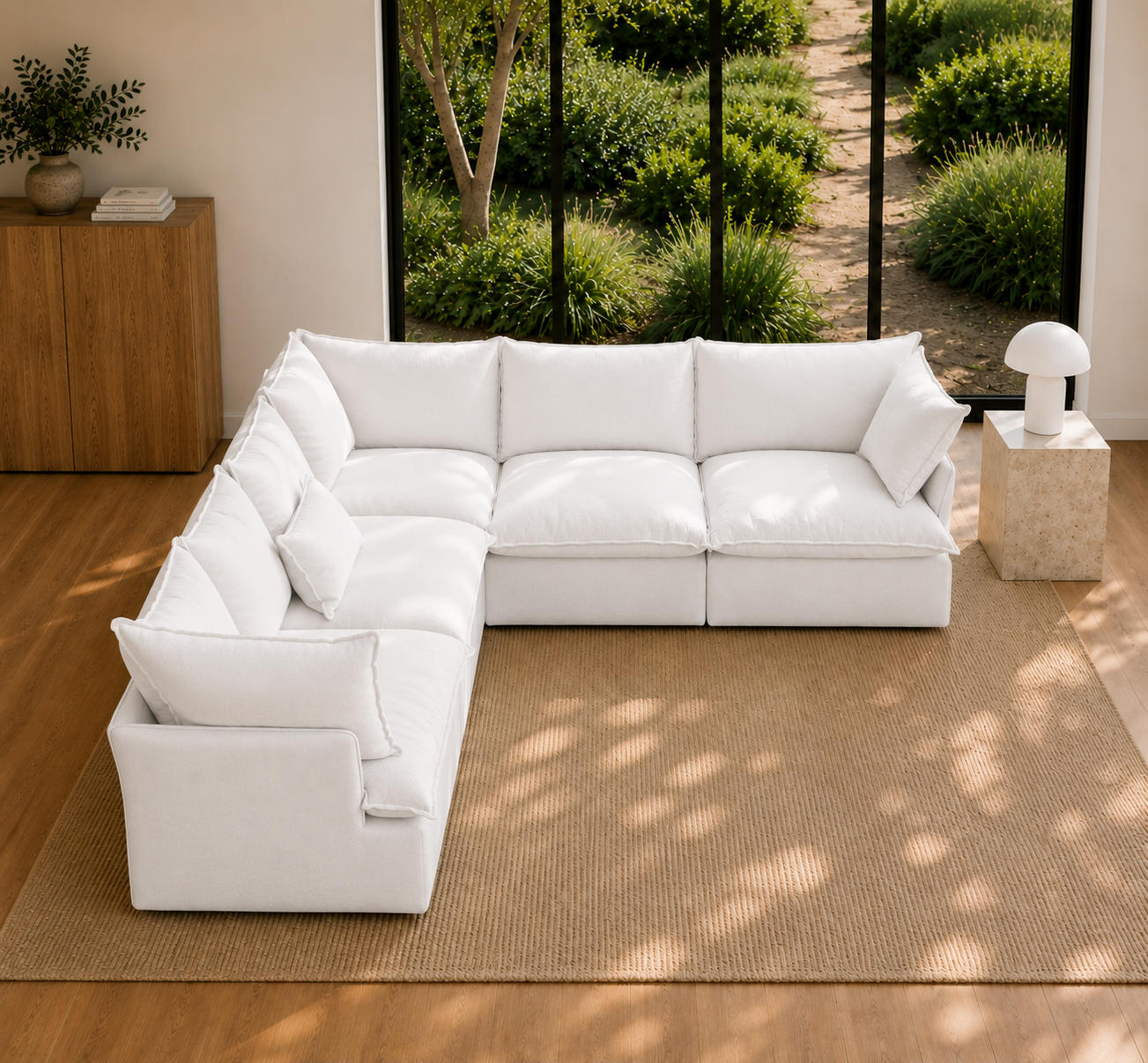 Mirewood Halo 5-Seater Corner Sectional Cloud Sofa
