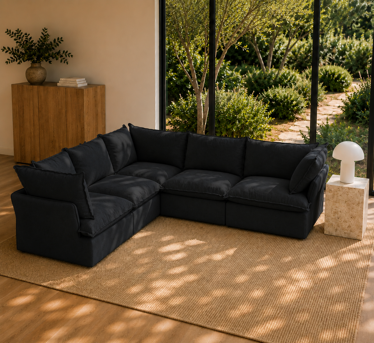 Mirewood Halo 5-Seater Corner Sectional Cloud Sofa