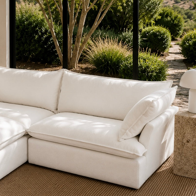 Mirewood Halo 2-Seat L-Shape Machine-Washable Sectional Sofa