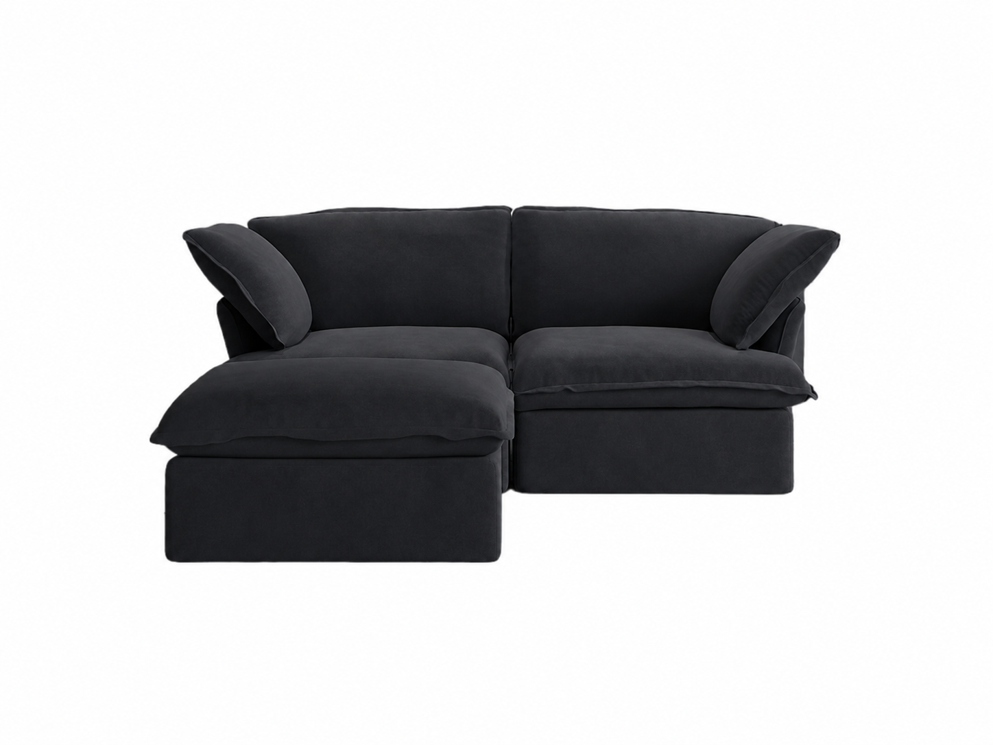 Mirewood Halo 2-Seat L-Shape Machine-Washable Sectional Sofa