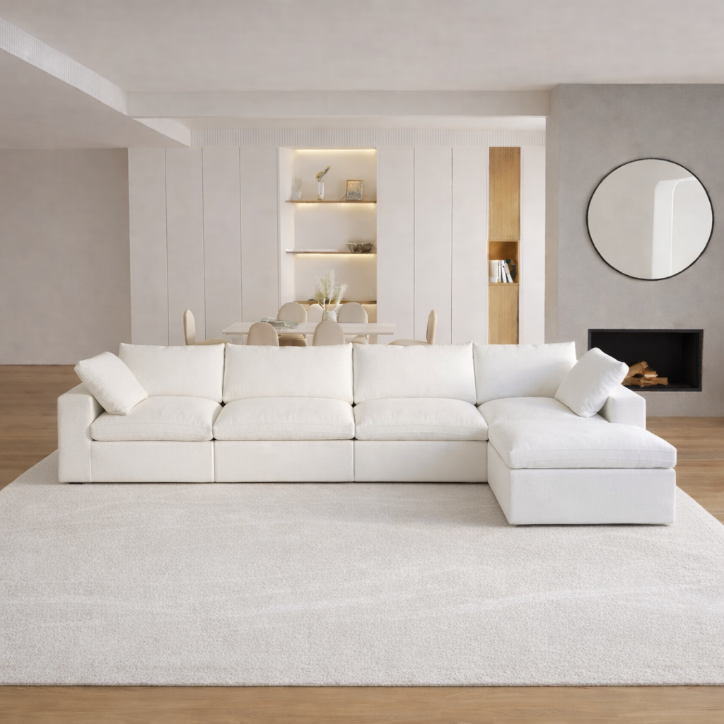 Valen Modular Washable 4 Seater Sectional - Mirewood modular sofa