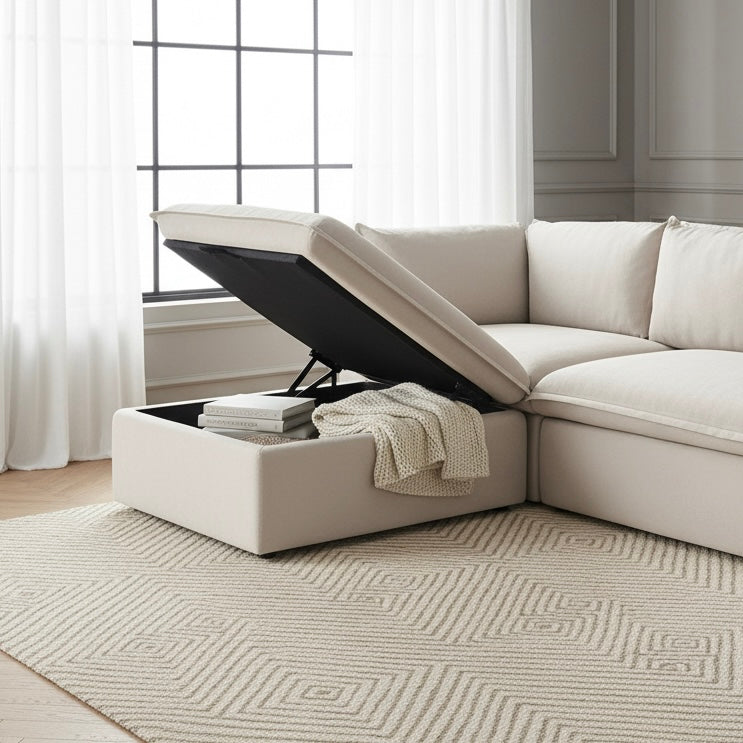 Valen Modular Washable Storage Ottoman