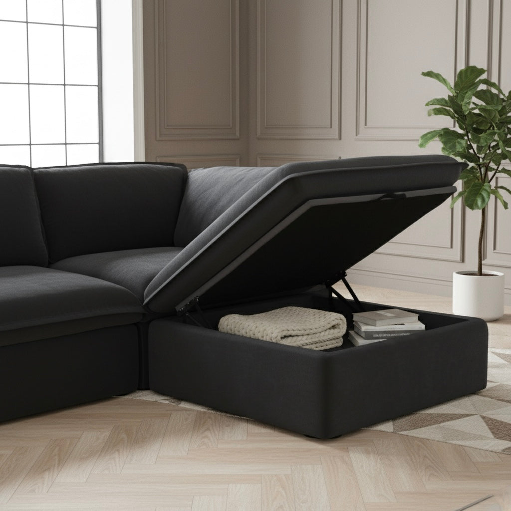 Valen Modular Washable Storage Ottoman