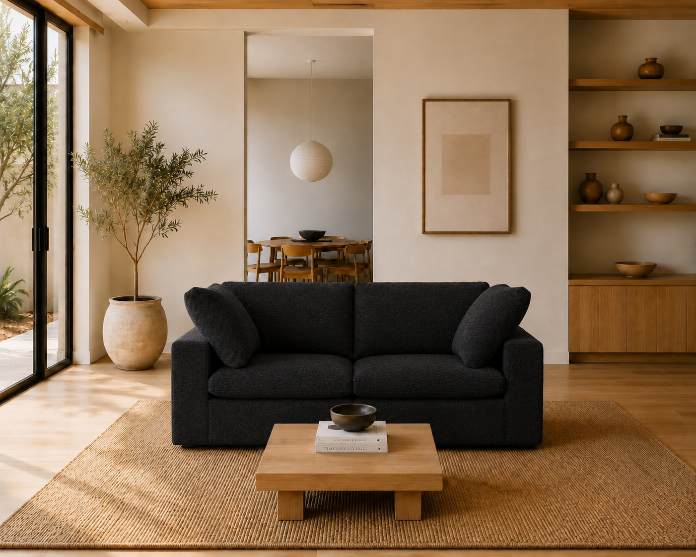 Mirewood Valen 2-Seater Machine-Washable Modular Cloud Sofa