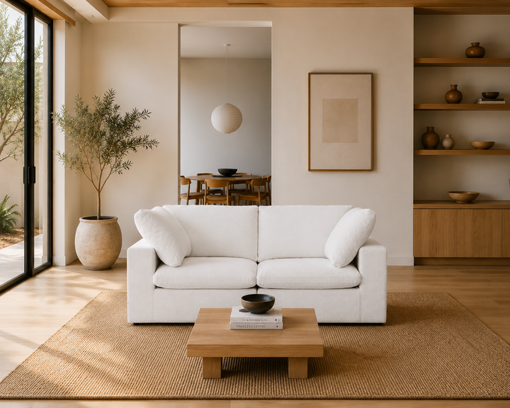 Mirewood Valen 2-Seater Machine-Washable Modular Cloud Sofa