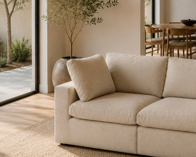 Mirewood Valen 2-Seater Machine-Washable Modular Cloud Sofa