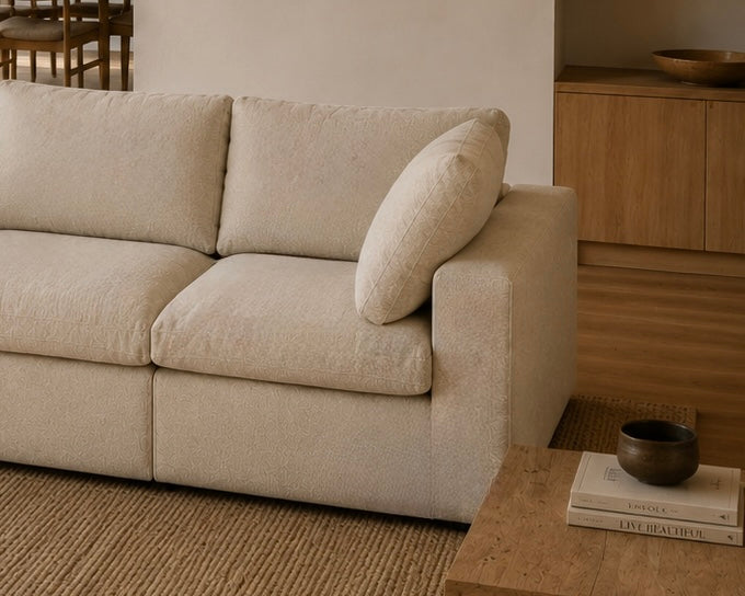 Mirewood Valen 2-Seater Machine-Washable Modular Cloud Sofa