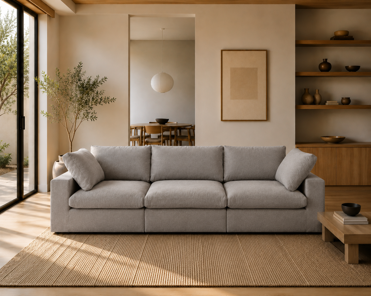Mirewood Valen 3-Seater Machine-Washable Modular Cloud Sofa