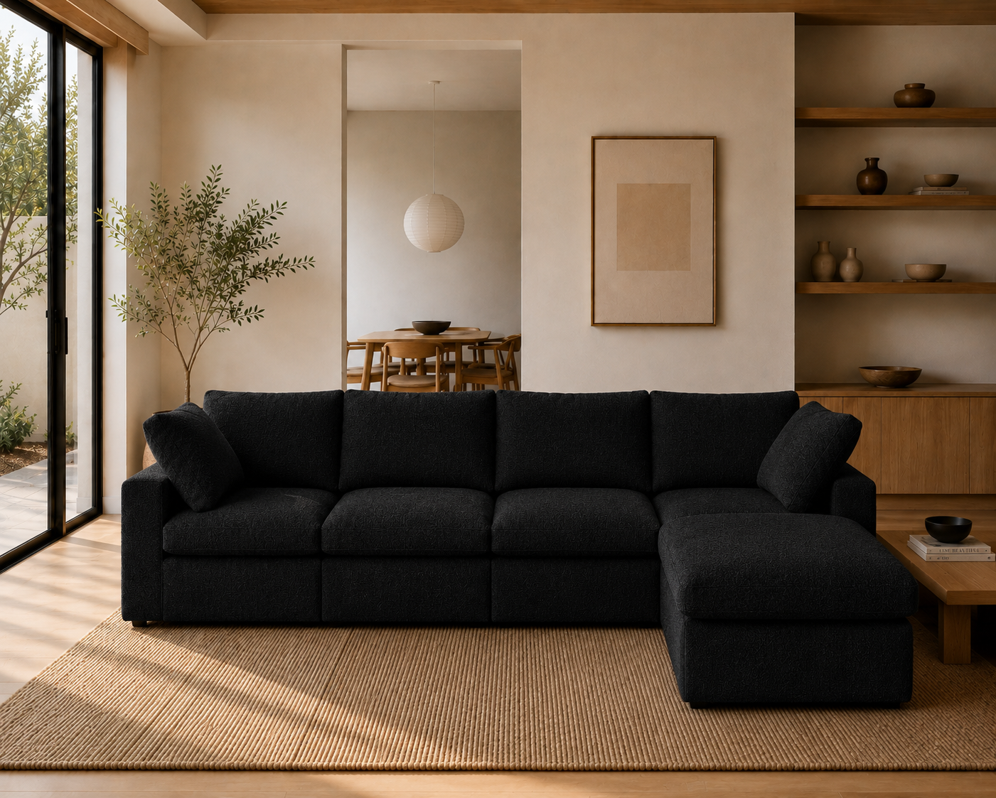 Valen 4-Seater Sectional Cloud Sofa | Mirewood