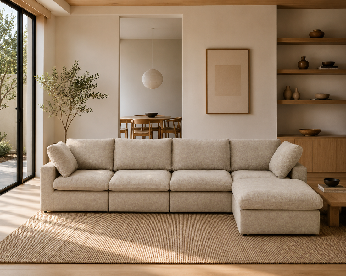 Valen 4-Seater Sectional Cloud Sofa | Mirewood